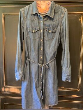 Gap western denim dress M